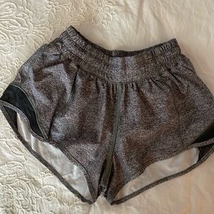 EUC Lululemon Shorts. Size 2. Lined with built in panties, zippered side pocket